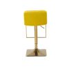 Bar Stools - Swivel Barstool Chairs with Back, Modern Pub Kitchen Counter Height,velvet, ( 1pc/ctn )