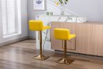 Bar Stools - Swivel Barstool Chairs with Back, Modern Pub Kitchen Counter Height,velvet, ( 1pc/ctn )