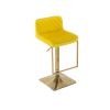 Bar Stools - Swivel Barstool Chairs with Back, Modern Pub Kitchen Counter Height,velvet, ( 1pc/ctn )