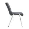 Grid shaped armless high back dining chair; 2-piece set;  office chair. Applicable to dining room;  living room;  kitchen and office.Dark Grey Chair a