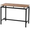 5-Piece Kitchen Counter Height Table Set, Industrial Dining Table with 4 Chairs