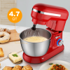 4.8 Qt 8-speed Electric Food Mixer with Dough Hook Beater