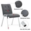 Grid shaped armless high back dining chair; 2-piece set;  office chair. Applicable to dining room;  living room;  kitchen and office.Dark Grey Chair a