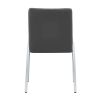 Grid shaped armless high back dining chair; 2-piece set;  office chair. Applicable to dining room;  living room;  kitchen and office.Dark Grey Chair a