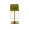 Bar Stools - Swivel Barstool Chairs with Back, Modern Pub Kitchen Counter Height,velvet, ( 1pc/ctn )