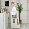 Kids Kitchen Step Stool with Double Safety Rails