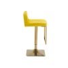 Bar Stools - Swivel Barstool Chairs with Back, Modern Pub Kitchen Counter Height,velvet, ( 1pc/ctn )