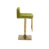 Bar Stools - Swivel Barstool Chairs with Back, Modern Pub Kitchen Counter Height,velvet, ( 1pc/ctn )