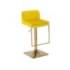 Bar Stools - Swivel Barstool Chairs with Back, Modern Pub Kitchen Counter Height,velvet, ( 1pc/ctn )