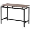 5-Piece Kitchen Counter Height Table Set, Industrial Dining Table with 4 Chairs