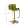 Bar Stools - Swivel Barstool Chairs with Back, Modern Pub Kitchen Counter Height,velvet, ( 1pc/ctn )