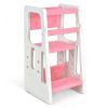 Kids Kitchen Step Stool with Double Safety Rails