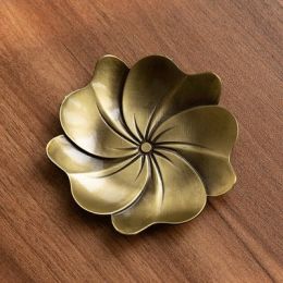 Alloy Tea Cup Insulation Coaster Accessories (Option: Sakura bronze)